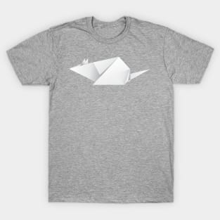 White paper origami rat T-Shirt
